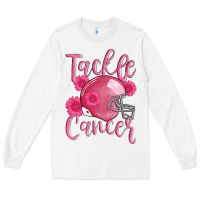 White tackle cancer helmet Long Sleeve Tee - AdoDesignShop