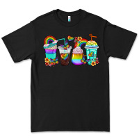 Black rainbow coffee cups Premium Tee - texasbilliewilder