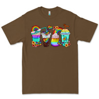 Cacao rainbow coffee cups Premium Tee - texasbilliewilder