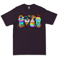 Plum rainbow coffee cups Premium Tee - texasbilliewilder