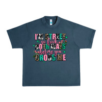 Midnight Navy floral i am street so look both ways before you cr Urban Heavy Tee - AdoDesignShop
