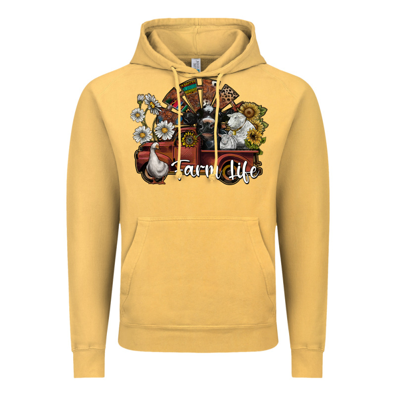 Farm Life Vintage Hoodie by SublimationCraftShop | Teevron
