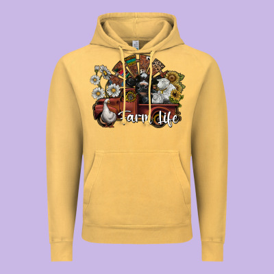 Farm Life Vintage Hoodie Designed By Sublimationcraftshop