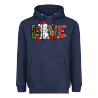 Navy love snowman bbs Heavyweight Hoodie - BundleAndBundleShop