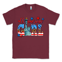 Burgundy all american girl Classic Tee - AdoDesignShop
