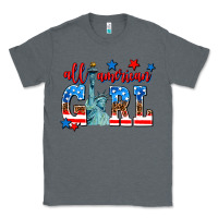 Charcoal Heather all american girl Classic Tee - AdoDesignShop
