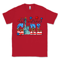 Red all american girl Classic Tee - AdoDesignShop