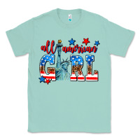 Seafoam all american girl Classic Tee - AdoDesignShop