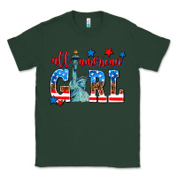 Sports Green all american girl Classic Tee - AdoDesignShop