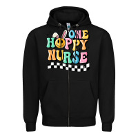 Black one happy nurse Zipper Hoodie - MaliasSmallBusiness