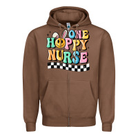 Chestnut one happy nurse Zipper Hoodie - MaliasSmallBusiness
