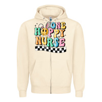 Sandshell one happy nurse Zipper Hoodie - MaliasSmallBusiness