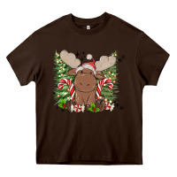 Christmas Reindeer Heavy Core Tee | Teevron