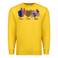 Lemon Peace Love Cheer Premium Sweatshirt - BundleAndBundleShop