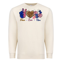 Sandshell Peace Love Cheer Premium Sweatshirt - BundleAndBundleShop