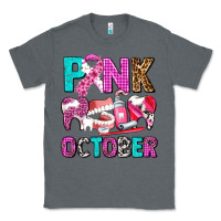 Charcoal Heather pink october Classic Tee - AdoDesignShop