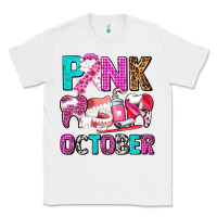 White pink october Classic Tee - AdoDesignShop