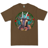 Cacao Dark Goat Christmas Premium Tee - RanaPortraitStore