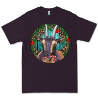 Plum Dark Goat Christmas Premium Tee - RanaPortraitStore