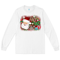 White ho ho ho santa Long Sleeve Tee - AdoDesignShop