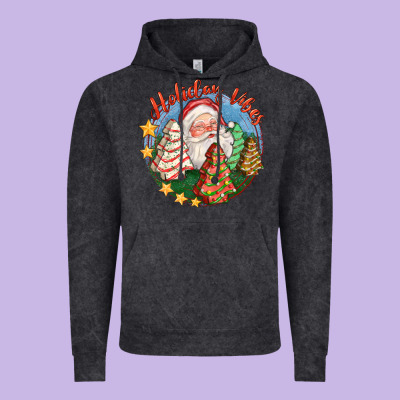 Holiday Vibes Vintage Hoodie Designed By Fadigitalartstudio