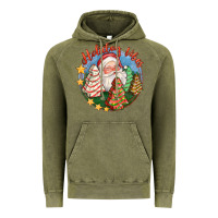 Vintage Olive holiday vibes Vintage Hoodie - FaDigitalArtStudio