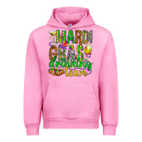 Fuchsia Pink Mardi Gras drinking team Urban Hoodie - HowdyJamesFarm