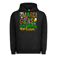 Pigment Black Mardi Gras drinking team Urban Hoodie - HowdyJamesFarm