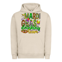 Pigment French Oak Mardi Gras drinking team Urban Hoodie - HowdyJamesFarm