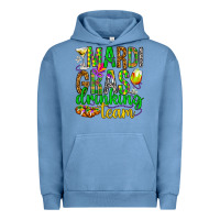 Pigment Pebble Blue Mardi Gras drinking team Urban Hoodie - HowdyJamesFarm