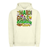 Pigment Pistachio Mardi Gras drinking team Urban Hoodie - HowdyJamesFarm