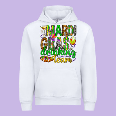 Mardi Gras Drinking Team Urban Hoodie Designed By Howdyjamesfarm