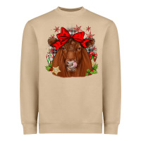 Mushroom christmas red angus Heavyweight Sweatshirt - JahusDesignShop