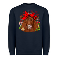 Navy christmas red angus Heavyweight Sweatshirt - JahusDesignShop