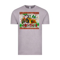 Vintage Zinc i dig christmas bulldozer santa Vintage Tee - JahusDesignShop