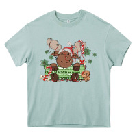 Christmas Reindeer Heavy Core Tee | Teevron
