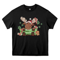 Black christmas reindeer Heavy Core Tee - MaliasSmallBusiness