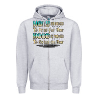 Heather Grey holy enough to pray for you hood enough to swing o Zipper Hoodie - MaliasSmallBusiness