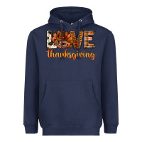 Navy love thanksgiving with turkey bbs Heavyweight Hoodie - BundleAndBundleShop
