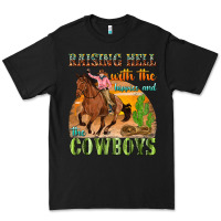 Black raising hell with the hippies and the cowboys Premium Tee - texasbilliewilder