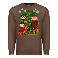 Chestnut Mimi Elf, Mama Elf, Child Elf Christmas Premium Sweatshirt - BundleAndBundleShop