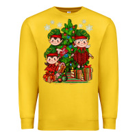 Lemon Mimi Elf, Mama Elf, Child Elf Christmas Premium Sweatshirt - BundleAndBundleShop