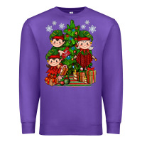 Mimi Elf, Mama Elf, Child Elf Christmas Premium Sweatshirt | Teevron