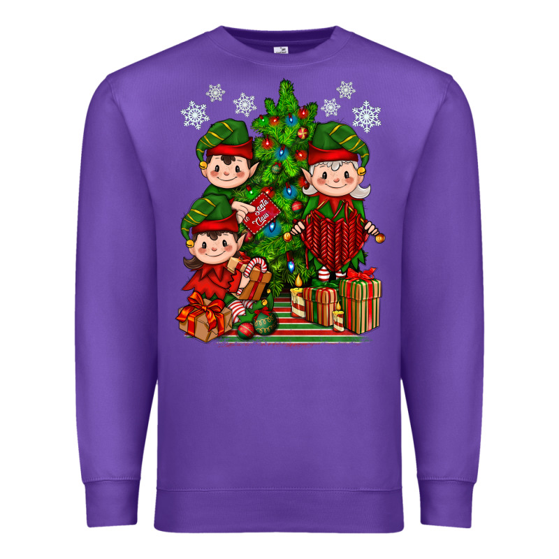 Mimi Elf, Mama Elf, Child Elf Christmas Premium Sweatshirt by BundleAndBundleShop | Teevron