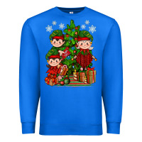 True Royal Mimi Elf, Mama Elf, Child Elf Christmas Premium Sweatshirt - BundleAndBundleShop