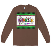 Chestnut mardi gras nurse Long Sleeve Tee - Artiststas