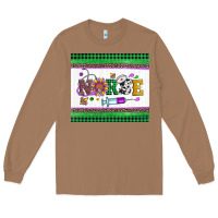Toasted Coconut mardi gras nurse Long Sleeve Tee - Artiststas