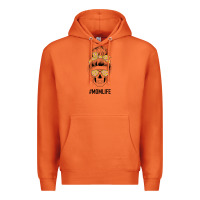 Carrot Yellow Flower on Pink Background Mom Skull Premium Hoodie - Bettercallsaul