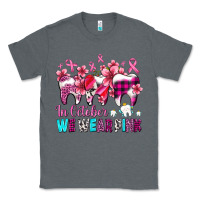 Charcoal Heather in october we wear pink cancer ribbon with teeth Classic Tee - AdoDesignShop