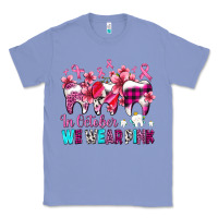 Colony Blue in october we wear pink cancer ribbon with teeth Classic Tee - AdoDesignShop